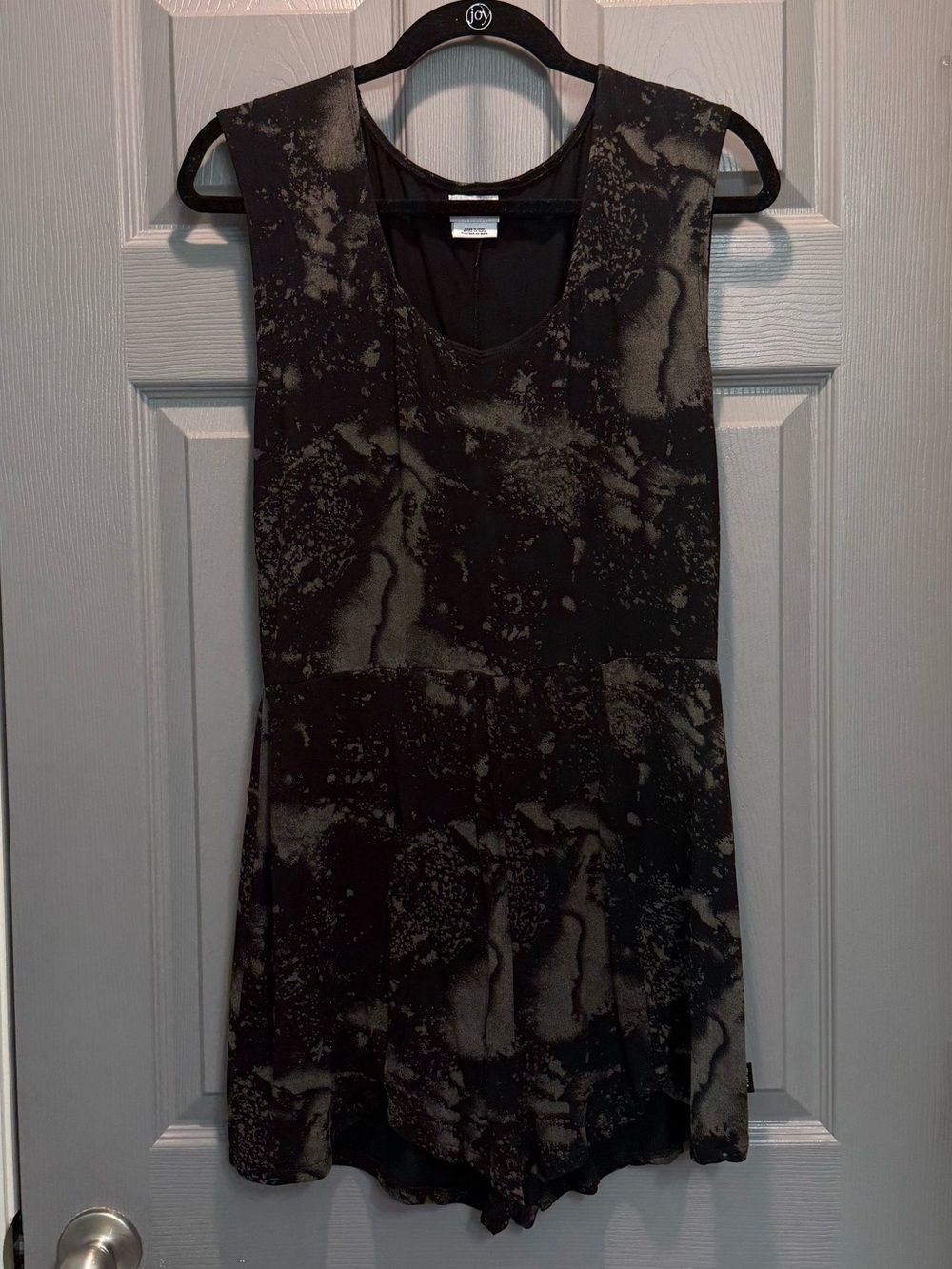 RVCA Later Dude Romper Womens Large Tie Dye Stretch Boho Beachy Soft Lounge
